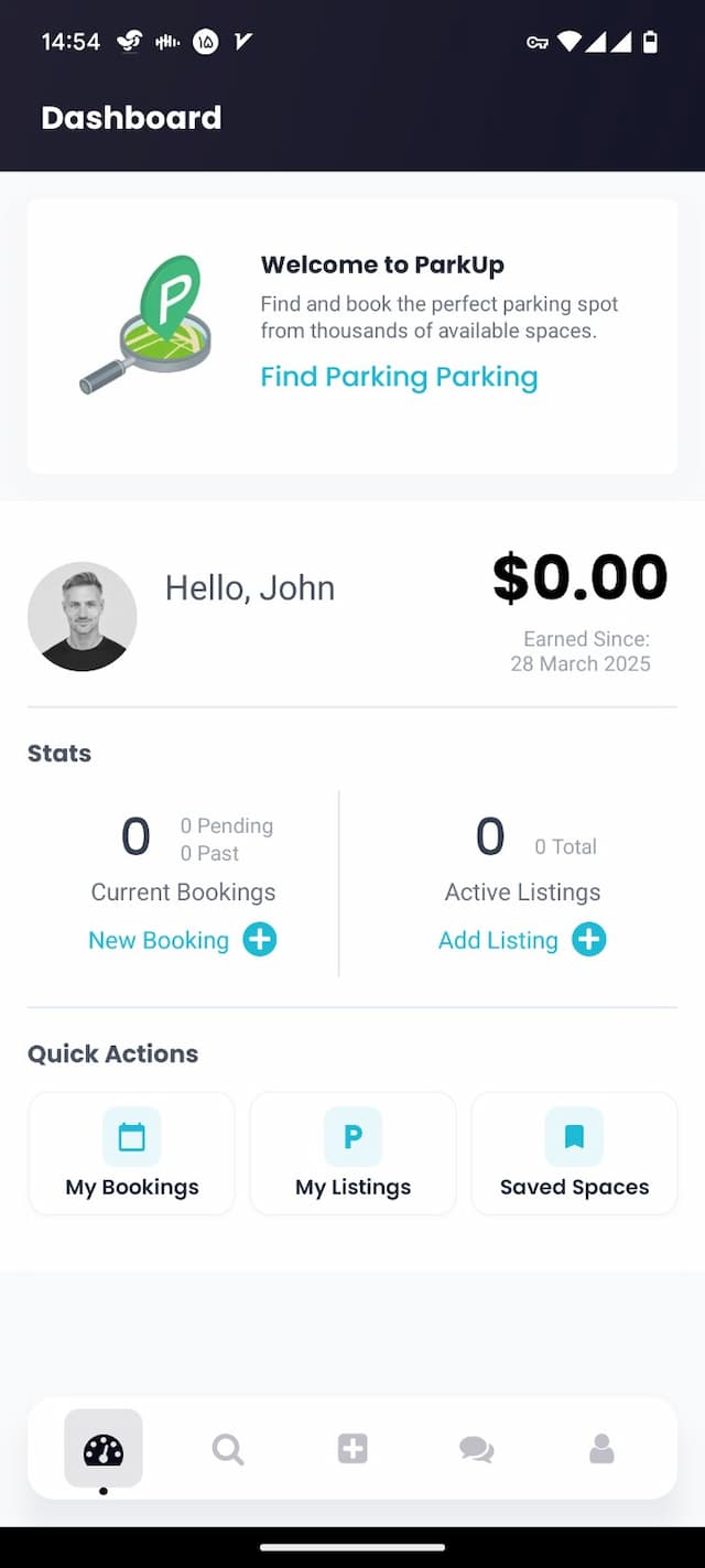 ParkUp Dashboard